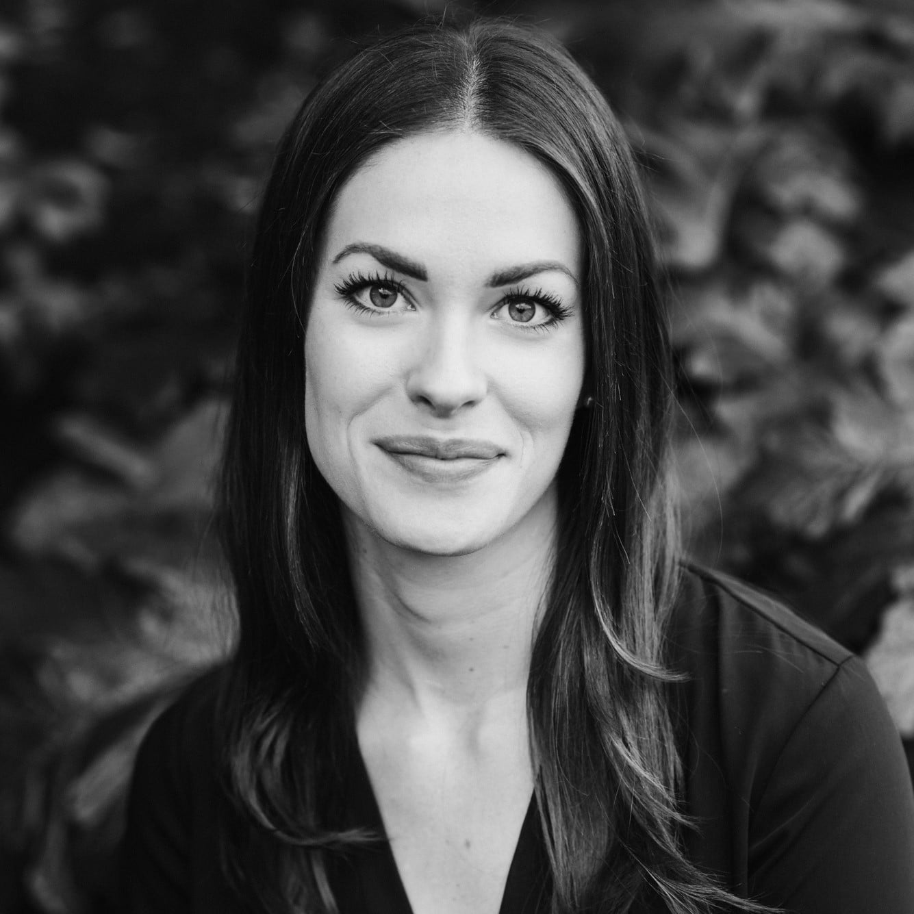 Holly Head Shot Black White